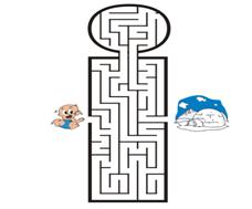 Free Printable Maze of the letter i