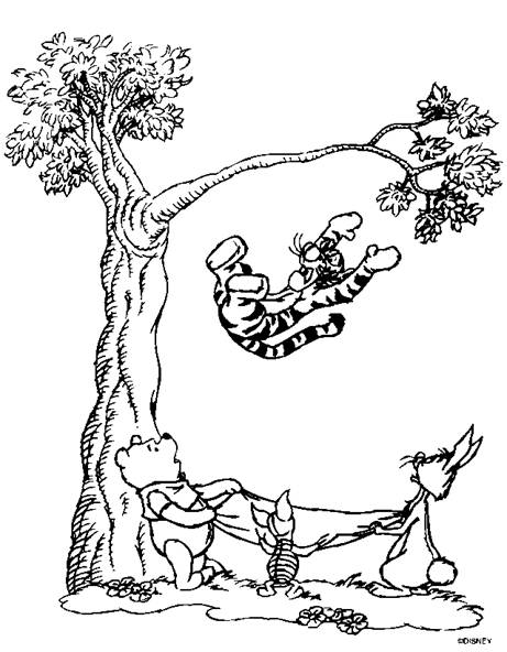 winnie the pooh coloring page.