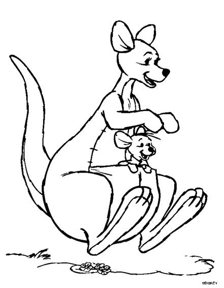Click to Print Free Winnie the Pooh coloring book page - Disney.