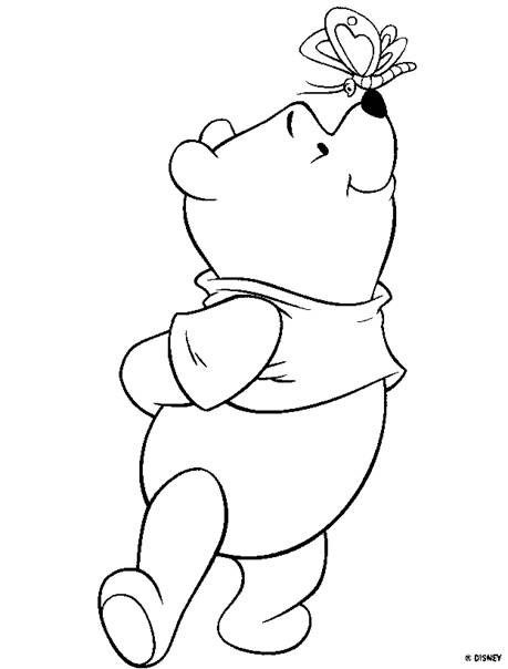 Pooh coloring book page - Click here to print.