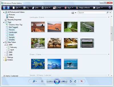 Windows Photo Gallery