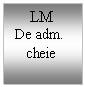 Text Box:     LM
De adm.
   cheie

