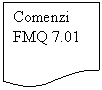 Flowchart: Document: Comenzi FMQ 7.01