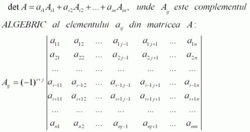 determinanti formula matematica