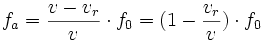 f_a = frac cdot f_0 = (1 - frac)cdot f_0