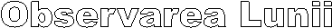 Observarea Lunii