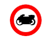 Accesul interzis motocicletelor