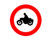 Accesul interzis ciclomotoarelor
