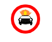 Accesul interzis vehiculelor care transporta substante explozive sau usor inflamabile