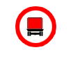 Accesul interzis vehiculelor care transporta marfuri periculoase