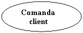 Oval:   Comanda client