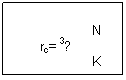 Text Box:         N
       rc= 3√
                     K
