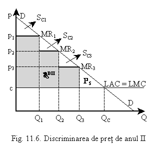 Text Box: 
Fig. 11.6. Discriminarea de pret de anul II
