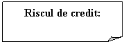 Folded Corner: Riscul de credit: