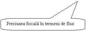 Rounded Rectangular Callout: Presiunea fiscala n termeni de flux