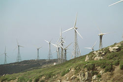 Ferma de energie eoliana n Tarifa, Spania