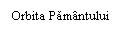 Text Box: Orbita Pamntului