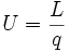 U = \frac