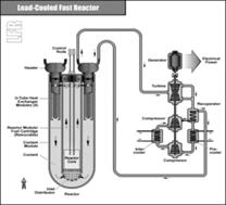 Lead cooled fast reactor scheme.