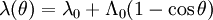 lambda(theta)=lambda_0+Lambda_0(1-costheta),