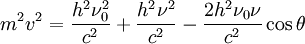 m^2v^2=frac+frac-fraccostheta,
