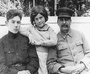 Stalin si copii din a doua casatorie, Nadejda si Vasili
