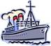Vintage Ocean Liner Clip art clipart