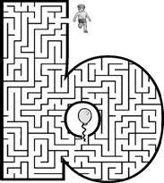 Free Printable Maze of the letter b