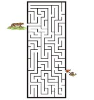 Free Printable Maze of the letter l