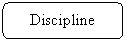 Rounded Rectangle: Discipline