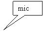 Rectangular Callout: mic
