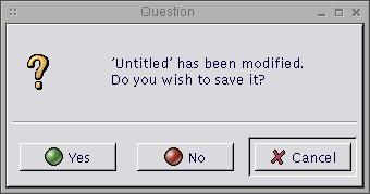 Mesajul receptionat la inchiderea unei aplicatii