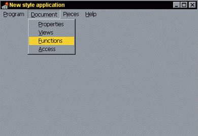 Meniul corect al unei aplicatii