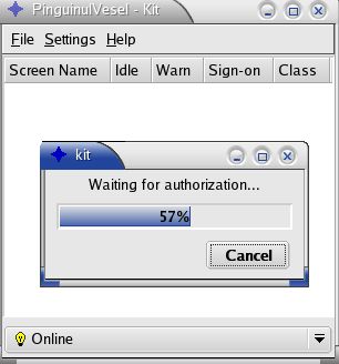 Caseta de dialog de tip proces