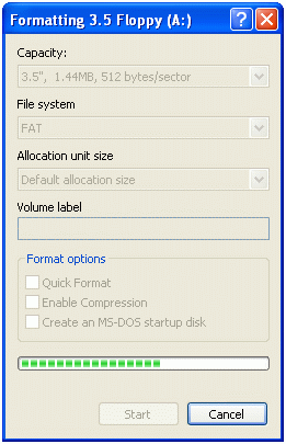 Butonul Cancel al unui dialog de tip proces