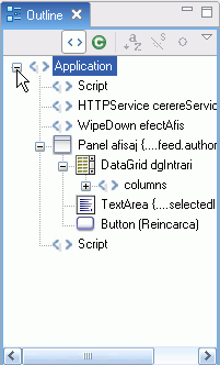 Selectarea datelor prin intermediul unui control arborescent