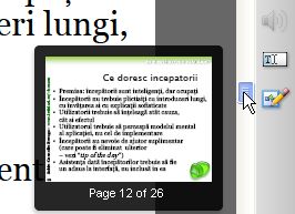 Folosirea unui scrollbar
