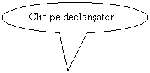 Oval Callout: Clic pe declansator