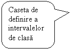 Rounded Rectangular Callout: Caseta de definire a intervalelor de clasa