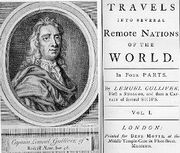 Prima editie a Calatoriilor lui Gulliver, 1726