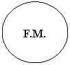 Oval: F.M.
