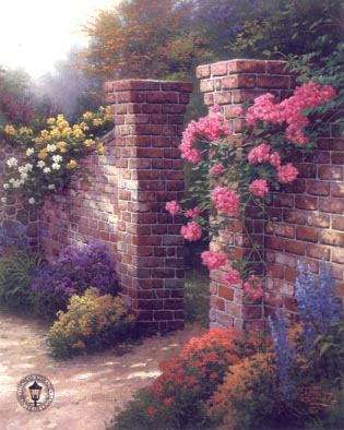 The Rose Garden by Thomas Kinkade