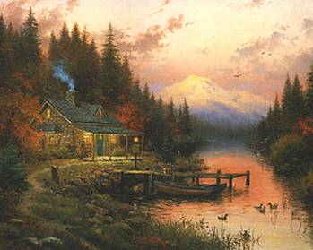 End of a Perfect Day by 
Artist Thomas Kinkade - Classic - June 1997