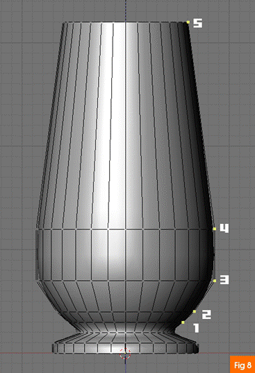 Extruding the vase surface