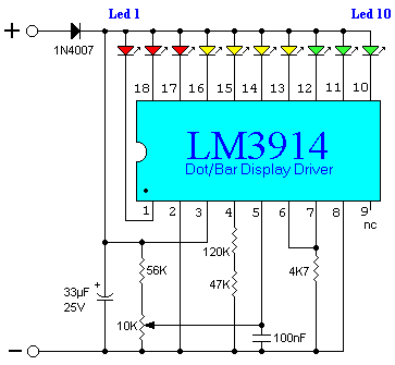 Schematic of circuit