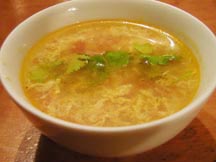 Tomato egg drop soup