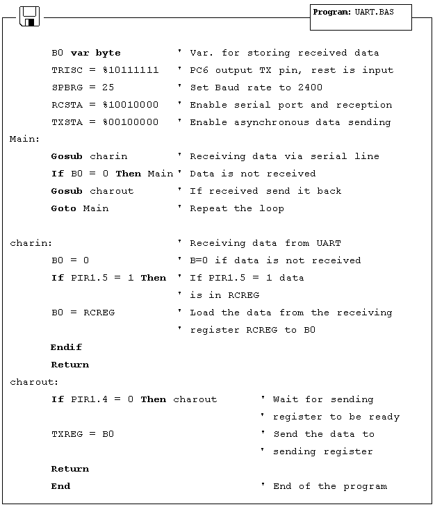 BASIC for PIC microcontrollers