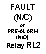Text Box: FAULT
(N/C)
or
PRE-ALARM
(N/O)
Relay RL2
