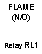 Text Box: FLAME
(N/O)


Relay RL1
