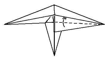 fold up corners - making the Zump aeroplane